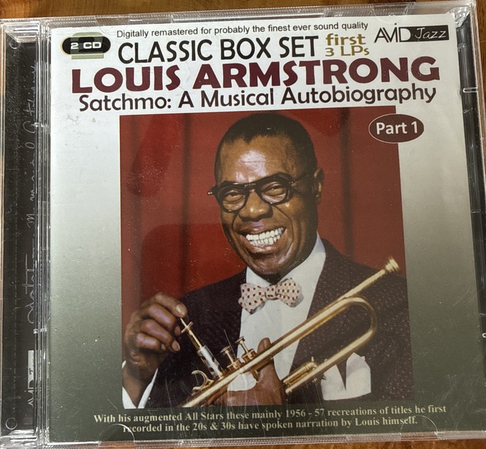 Louis Armstrong ‘Satchmo: A Musical Autobiography, Vol. 1’ 2CD Set EX Condition