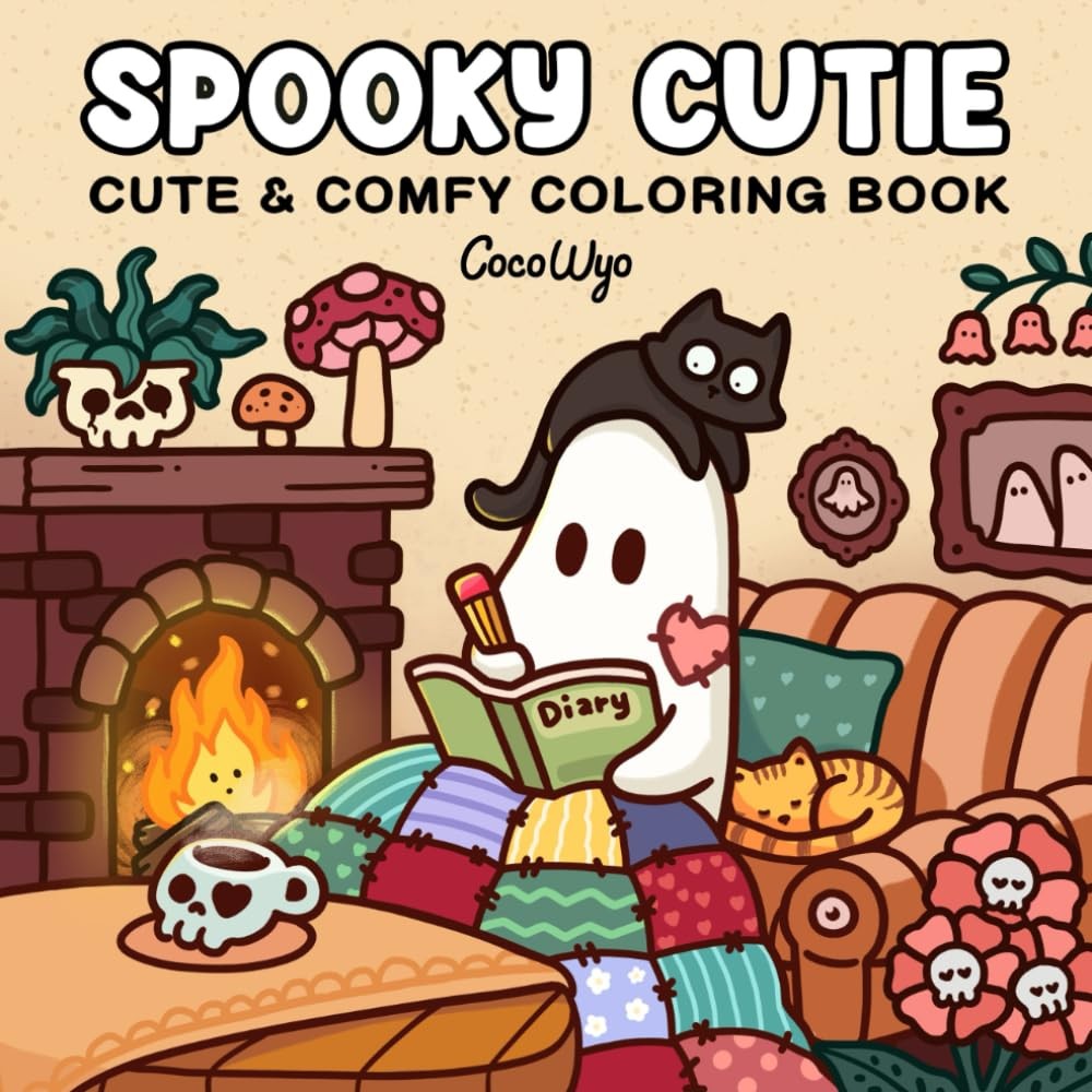 Spooky Cutie: Coloring Book for Adults and Teens Featuring Adorable Creepy...