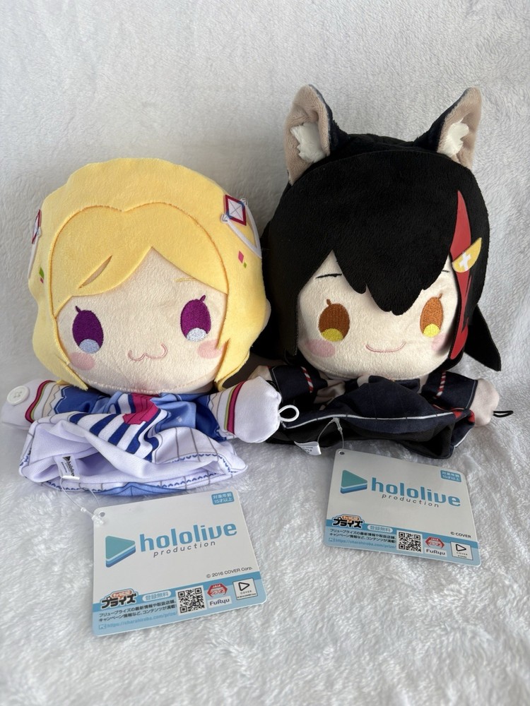 Hololive Aki & Ookami VTuber Hand Puppet Plush Doll Toy 10