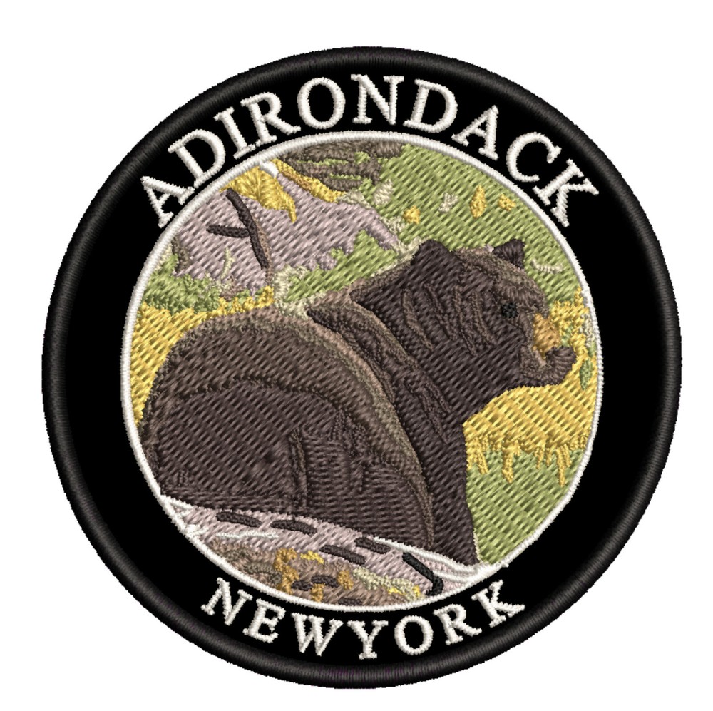 Adirondack, New York Patch Embroidered Iron-on Applique Travel Souvenir