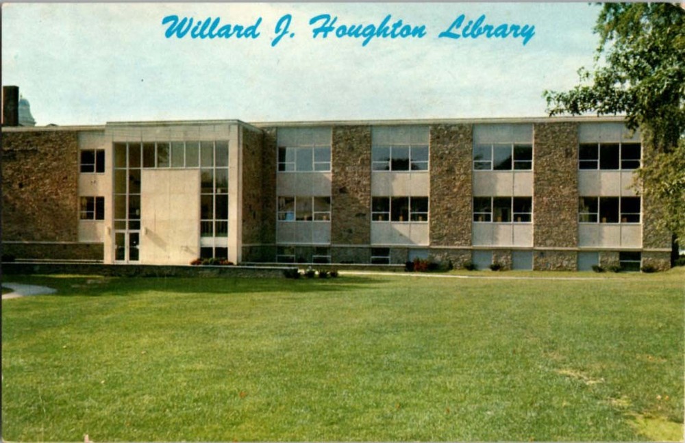 Houghton New York NY : LIBRARY SCENE m/14 BD4195