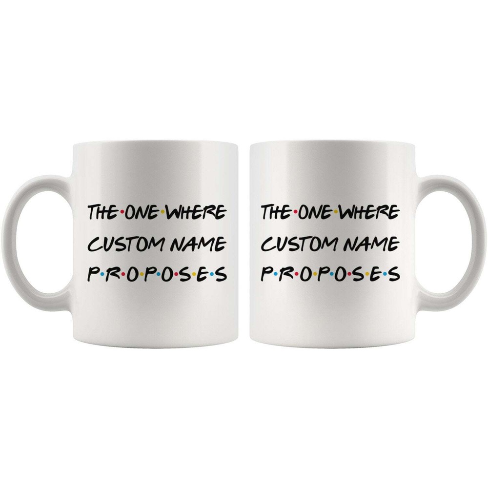 Personalized Proposal Gift For Women Newly Engaged Gifts Custom Engagement Mug