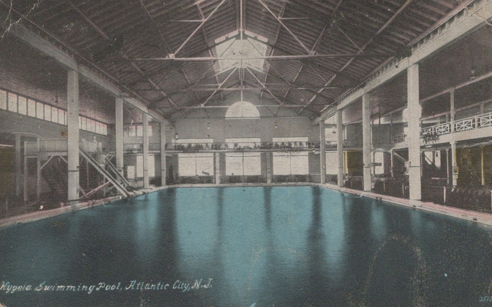 Hypeia Swimming Pool Atlantic City NJ Posted Vintage Divided Back Post Card
