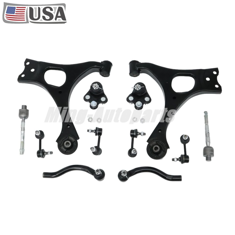 For Honda Civic Si 2.0L 2006-2011 12Pcs Suspension Kit Front Lower Control Arms