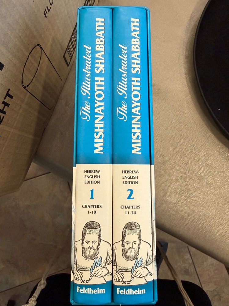 The Illustrated Mishnayoth Shabbath hebrew-english edition NEW 2 vol feldheim