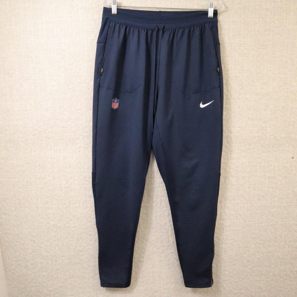 Nike Jogger Pants Large Player Issued Blue NFL Denver Broncos Training Dri-FIT