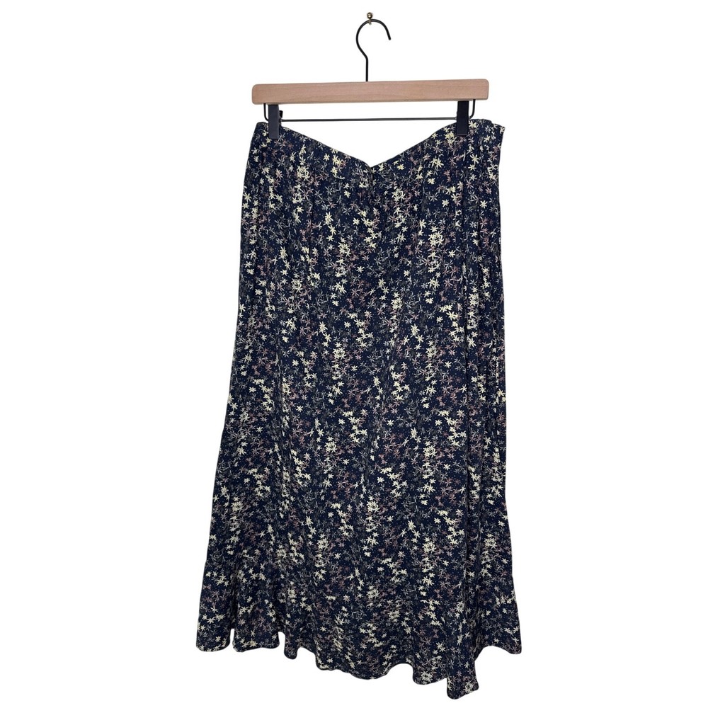 TOAD & CO Manzana Ruffle Maxi Skirt 100% Organic Cotton Size Large