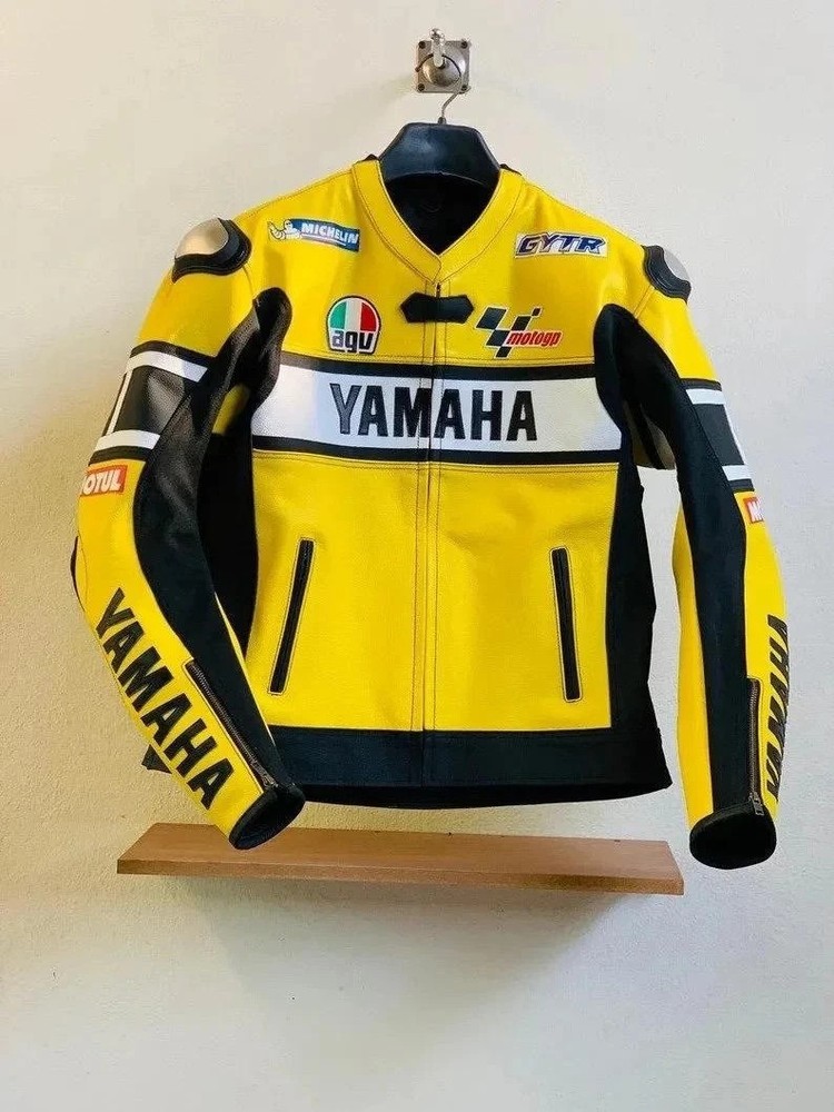 Yamaha Racing Motorbike Leather Jacket MotoGP New Yamaha Motorcycle Biker Jacket