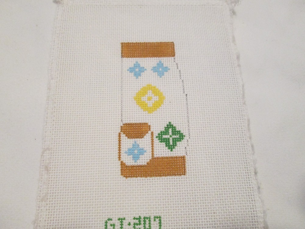 GOLF BAG ORNAMENT-THE COLLECTION-HANDPAINTED NEEDLEPOINT CANVAS