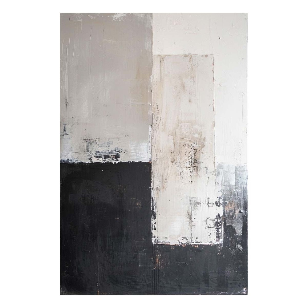 Modern Wall Art Painting On Canvas Apartment Decor Living Room black and gray