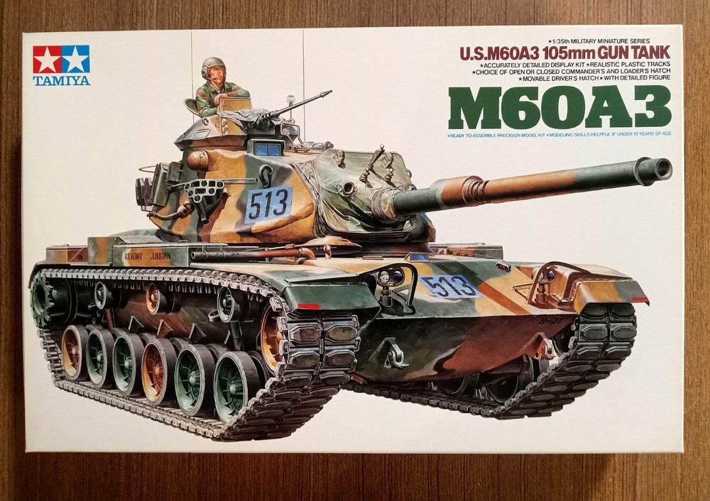 Tamiya 1/35   U.S. M60A3  105mm Gun Tank