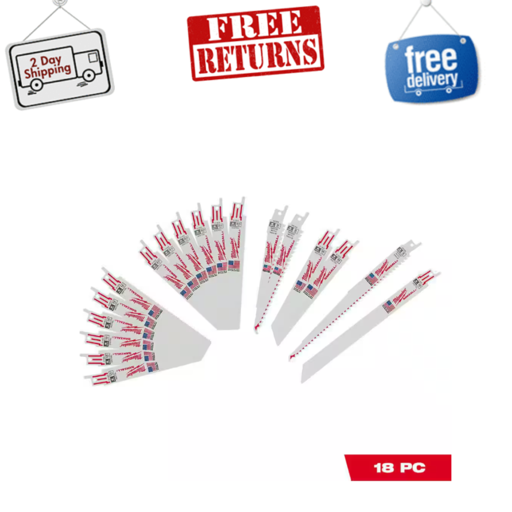18-Piece SAWZALL Wood And Metal Cutting Bi-Metal Reciprocating Saw Blade Sets