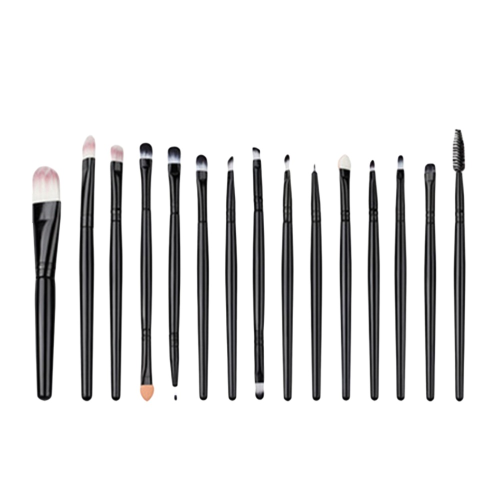 15-piece Professional Eye Makeup Brush Set for Foundation Eyeshadow & Blending