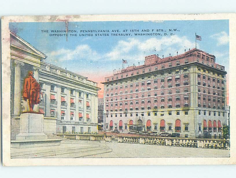 Linen UNITED STATES TREASURY BUILDING Washington DC ho1605