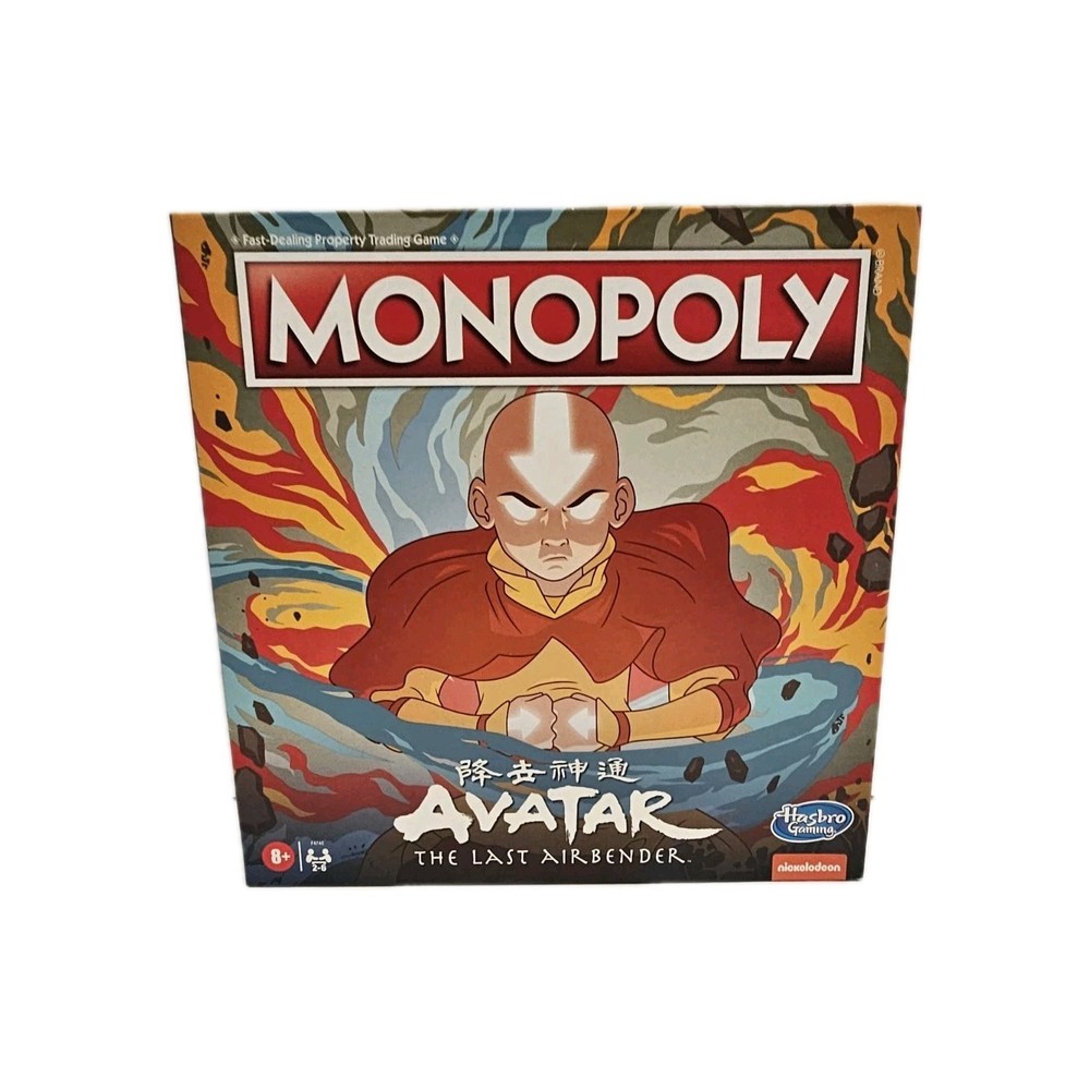 New Monopoly Avatar The Last Airbender Board Game, Nickelodeon / Hasbro