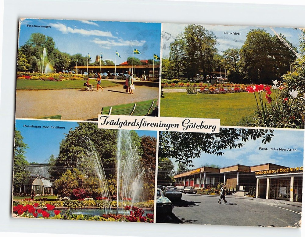 Postcard Scenes & Views Trädgårdsföreningen Gothenburg Sweden