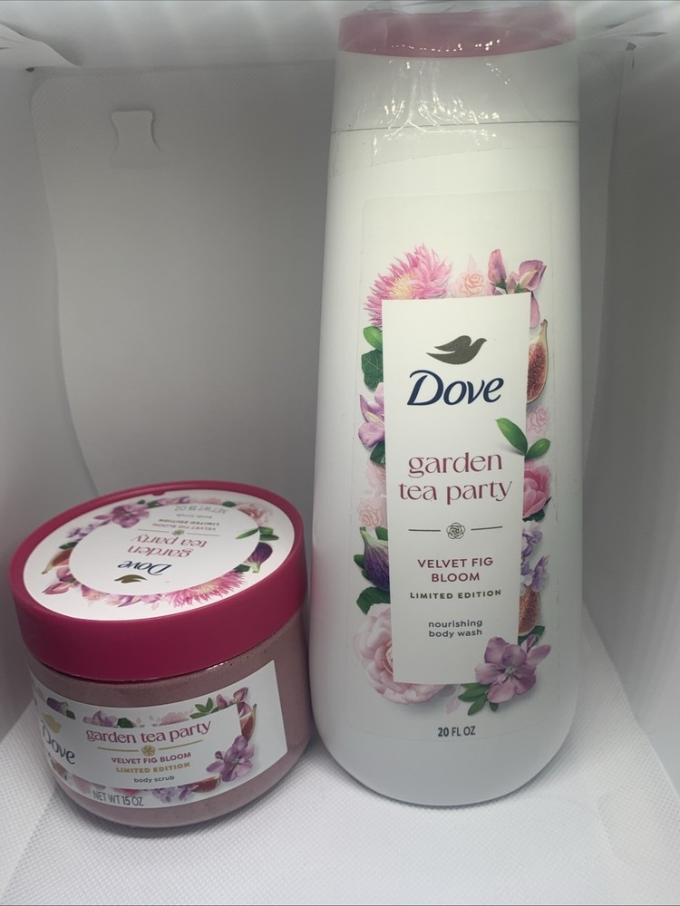 Dove Limited Edition Garden Tea Party Velvet Fig Bloom Body Wash & Scrub