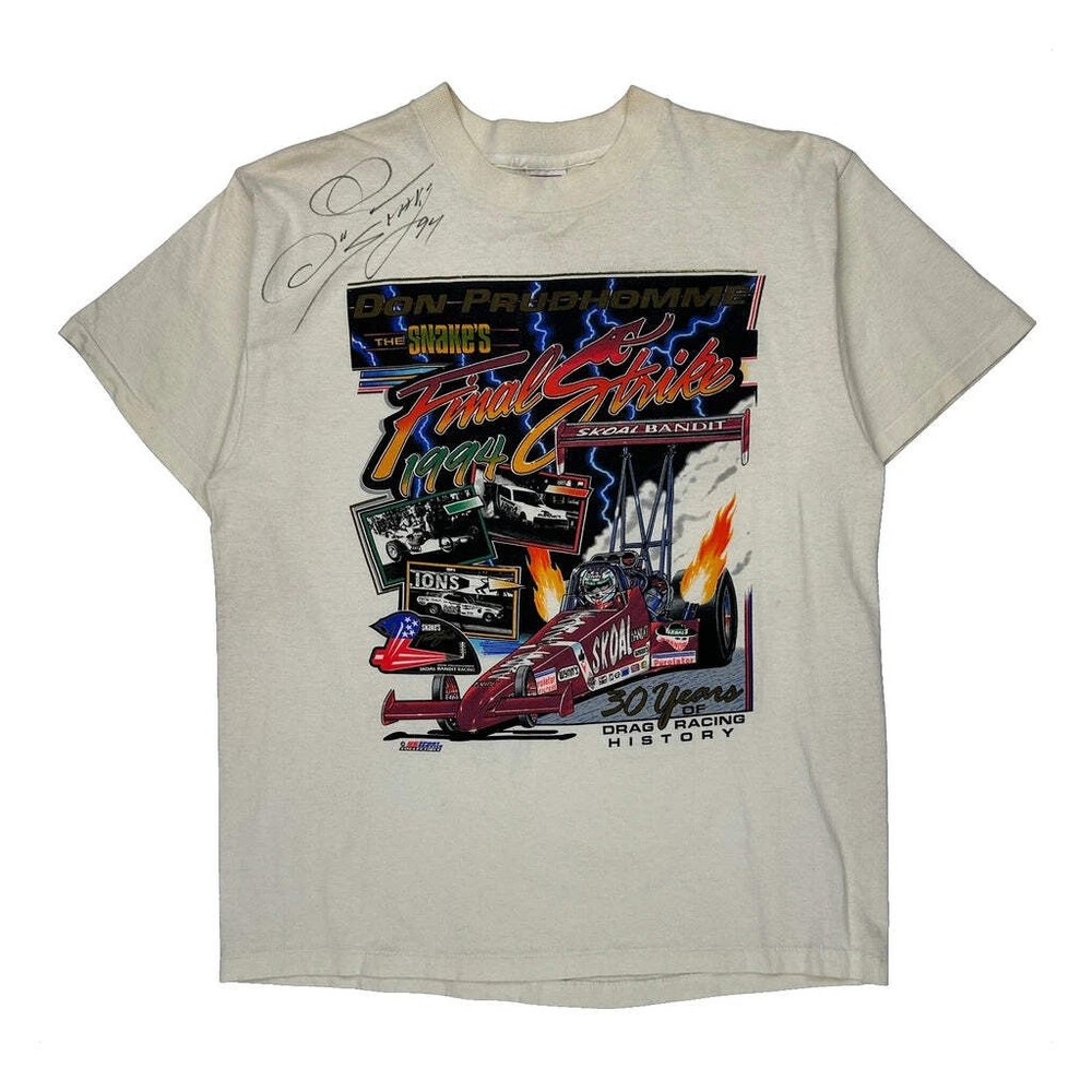 Don Prudhomme The Snake'S Final Strike Delta Signed Graphic T-Shirt - Large Crea