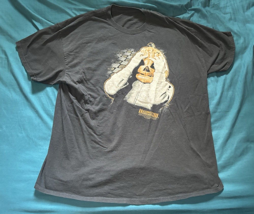 Vintage Halloween III Movie Promo Shirt Mens XL Black Horror Scary Film Y2K