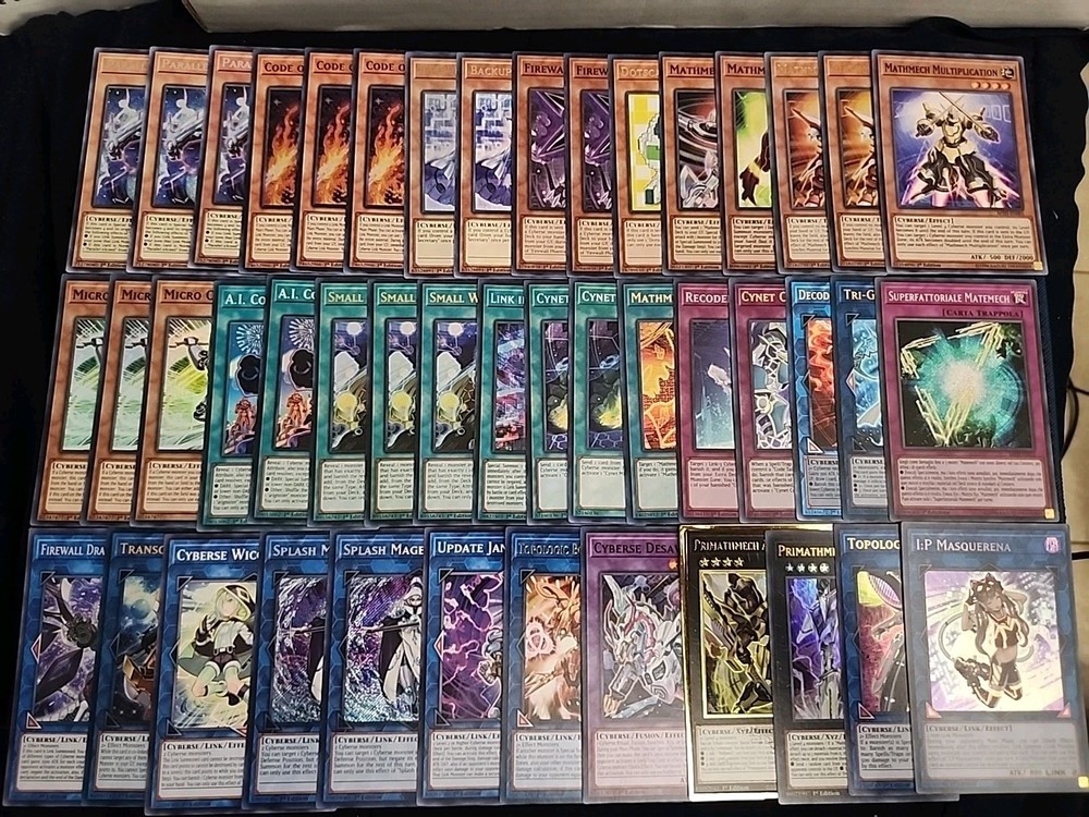 YuGiOh Code Talker Mathmech Cyberse Deck Core 47 Cards Exceed Cynet  