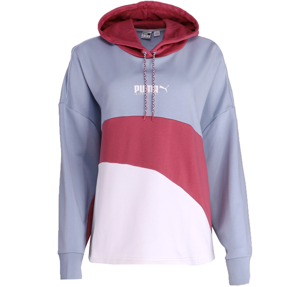 Puma City Light Pullover Hoodie Plus Womens Pink Casual Outerwear 534129-03