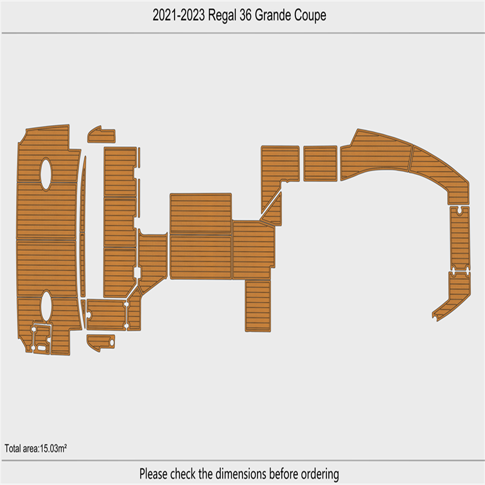 2021 Regal 36 XO Outboards Swim Platform Cockpit Marine EVA Boat Pad Foam Floor