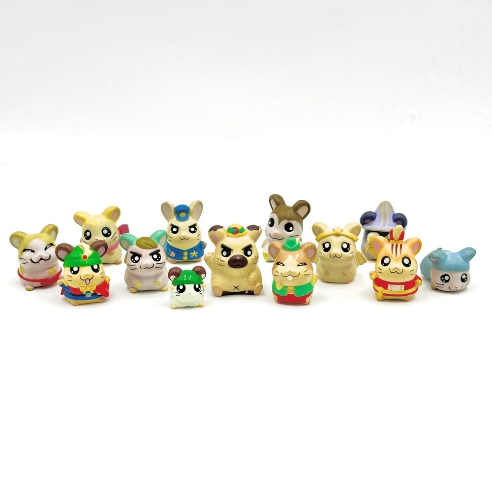 Tottoko Hamtaro Ham Ham 12 Mini Figures Doll Vintage Hamchan Collection