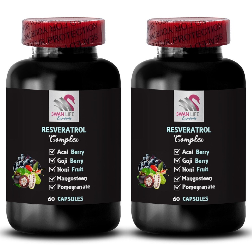 Acai Berry - RESVERATROL COMLEX - Energy complex 2 Bottle 120 Capsules-image