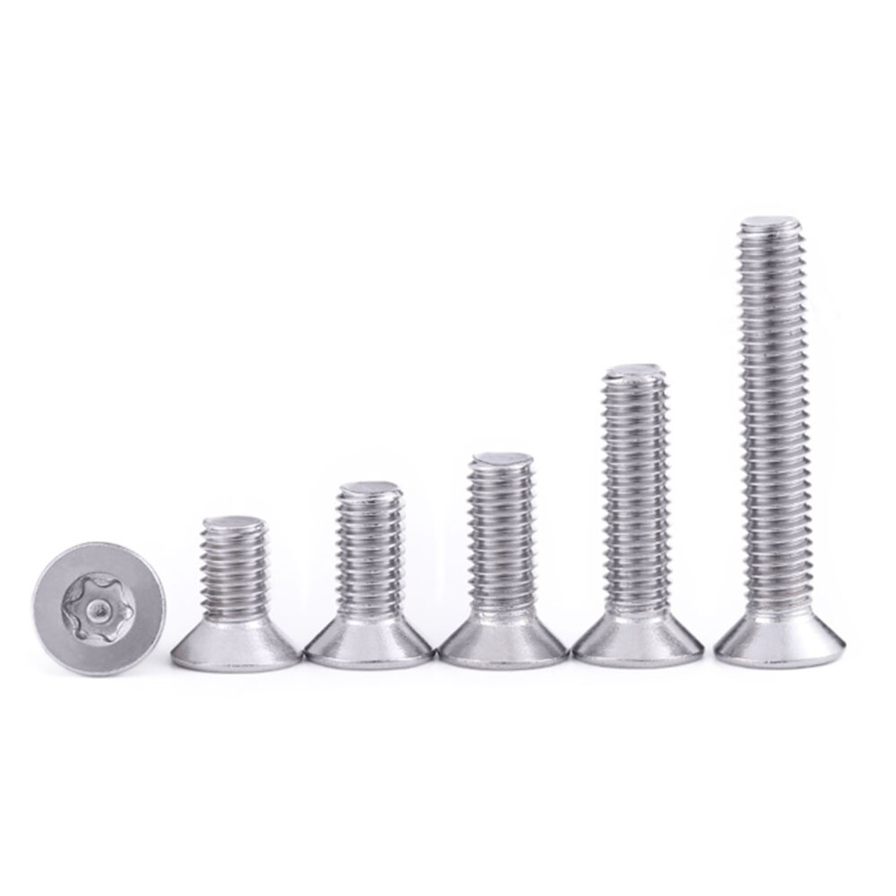 Metric M5 Stainless Steel Flat Head Tamper-Resistant Torx Screws