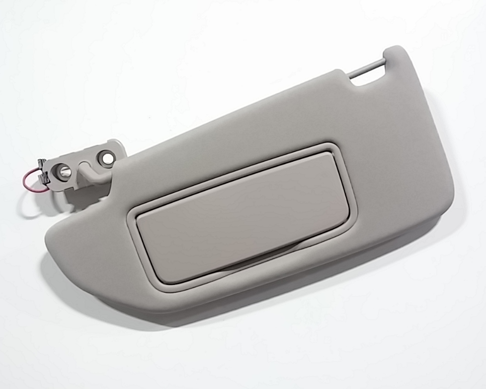 VOLVO XC90 MK1 Left Sun Visor Light Gray 39814755 Genuine OEM