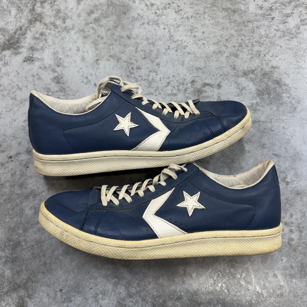 Vintage Converse Shoes Mens Size 12 Leather Star Chevron Athletic 2000s Sneakers