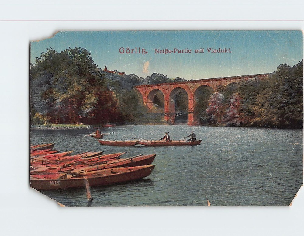 Postcard Neisse Viaduct Zgorzelec Poland