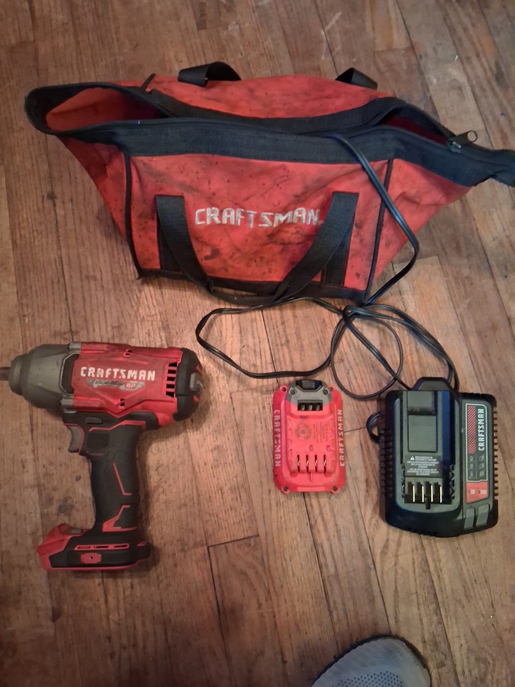 CRAFTSMAN V20 RP 20-volt Max Variable Brushless 1/2-in Drive Cordless Impact...