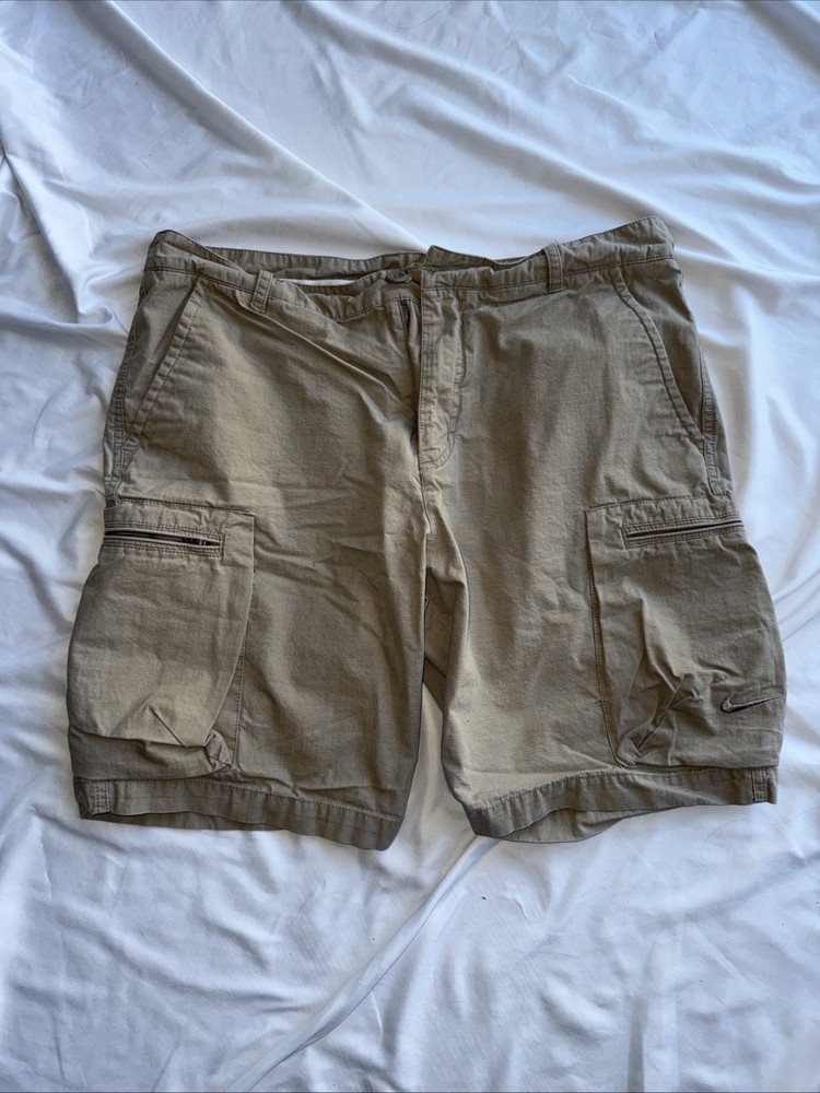 Nike Men's Beige Cargo Shorts Size 36