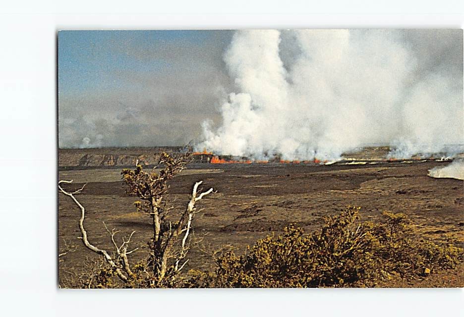 Postcard Kilauea Crater Hawaii Volcanoes National Park Hawaii USA