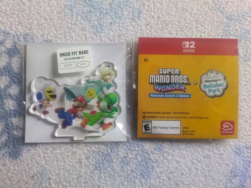 Super Mario Bros Wonder Acrylic Stand PAX East 2026 Nintendo Bellabel Park