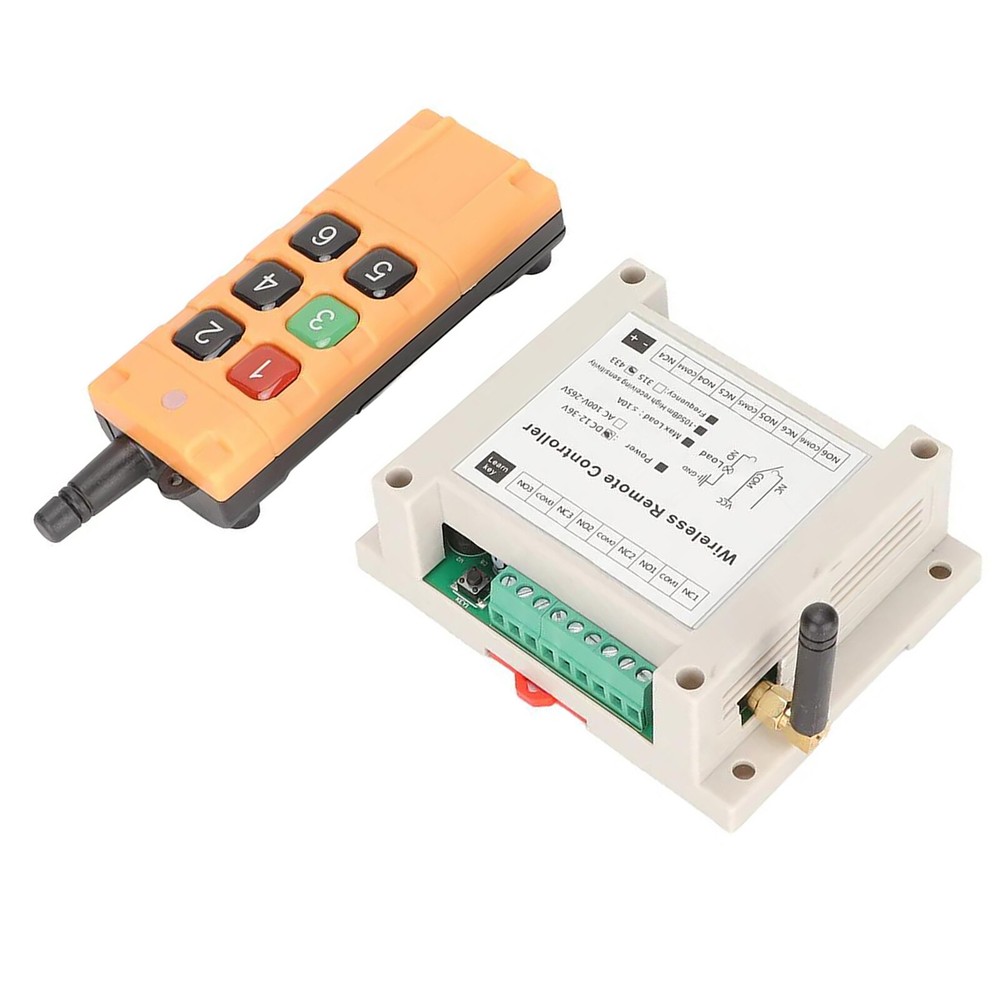 12-36V 6CH 6 Channel 10A Relay Receiver Wireless Remote Control RF Switch