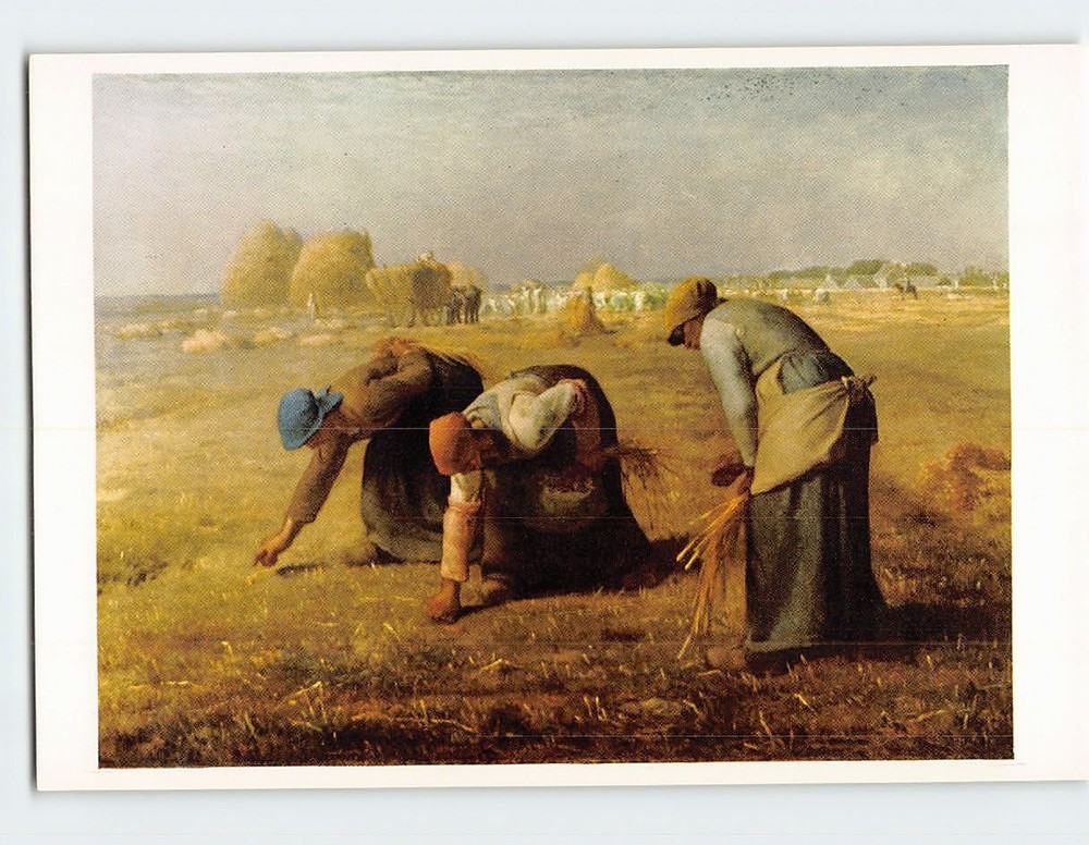 Postcard The gleaners By Jean François Millet Musée du Louvre Paris France