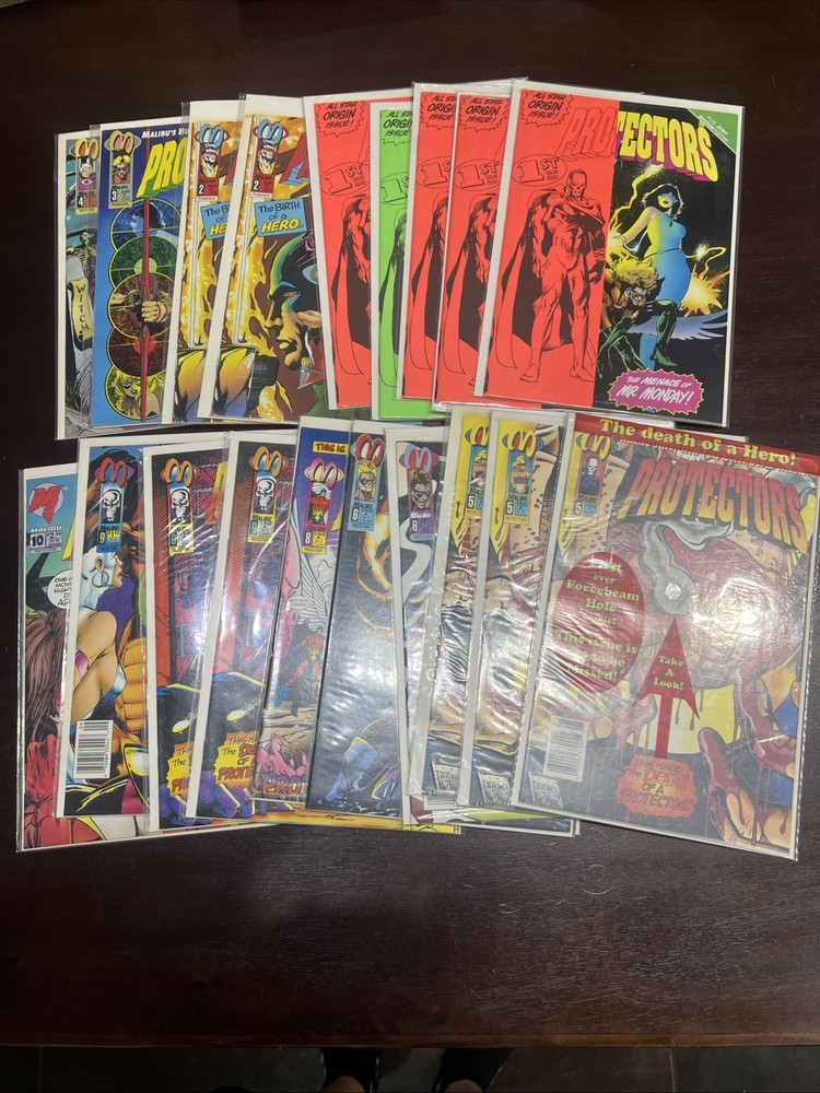 Protectors Malibu Comics 1993 #1-10 &Extras Bagged NM Lot 20 & youngblood lotX40