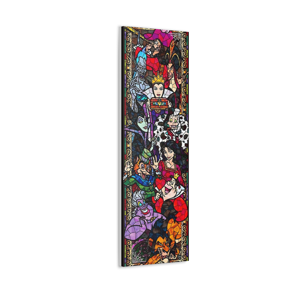 Disney Villains Colorful Canvas Wall Art for Kids Room Decor  