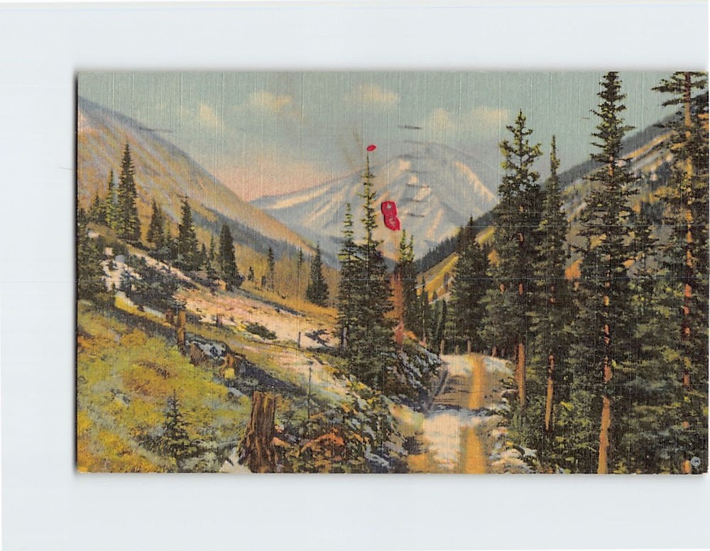 Postcard Torrey's Peak Colorado Loveland Pass Highway USA North America