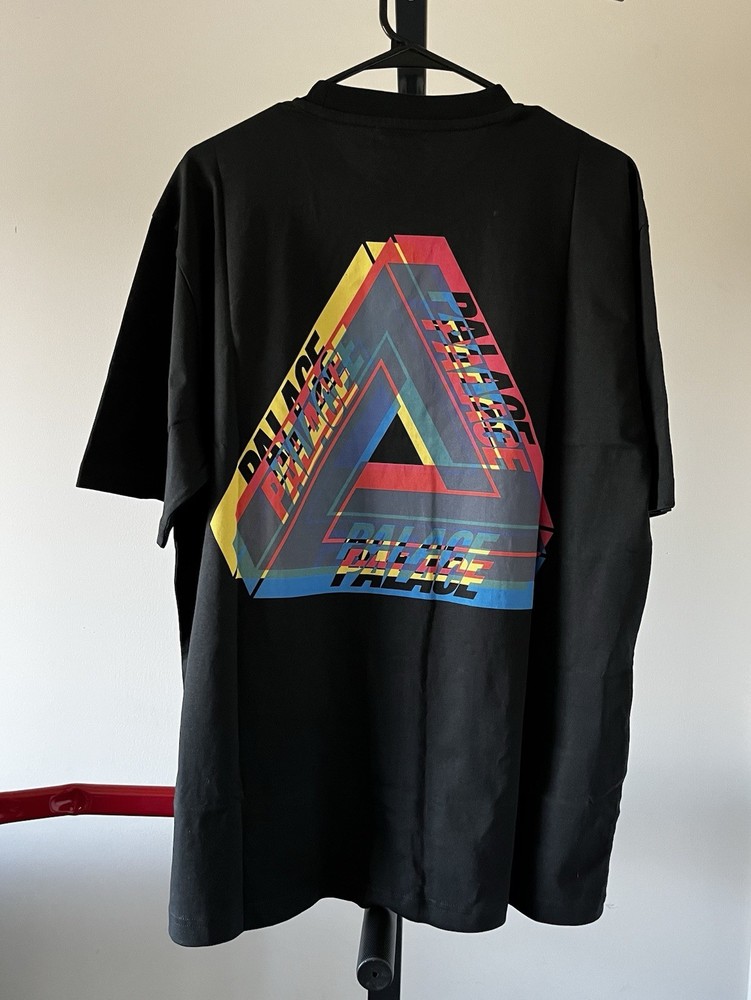 Palace Tri-Ferg Colour Blur Black T-Shirt Men’s Size XL