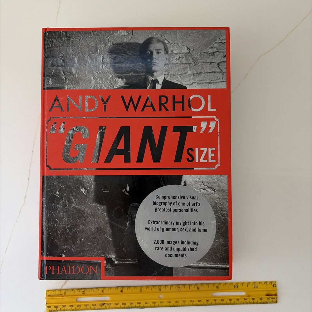 Andy Warhol ''Giant'' Size : Large Format by Steven Bluttal (2009, Hardcover)