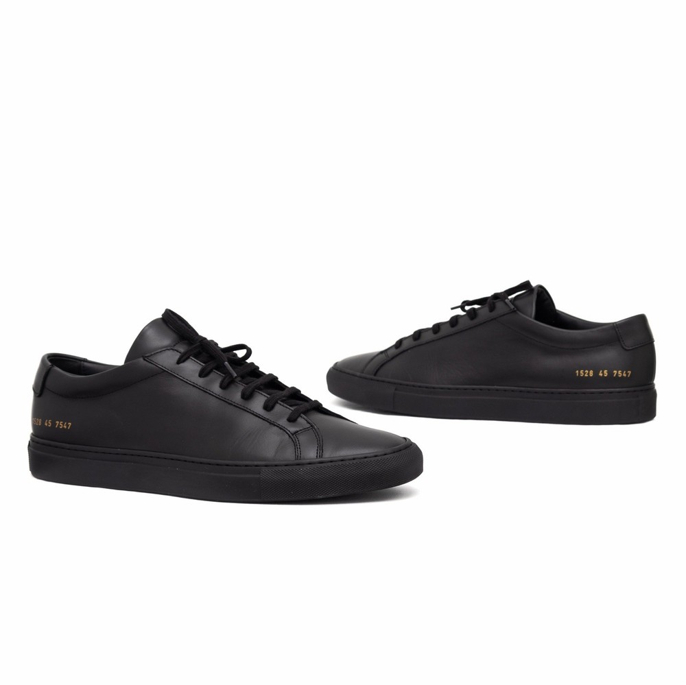 480$ Common Projects Original Achilles Low in Black 1528 7547 Size : EU45 US12-image