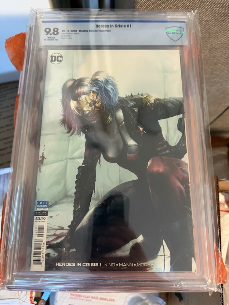 Heroes in Crisis #1 Francesco Mattina Variant Cover CBCS 9.8 (DC November 2018)