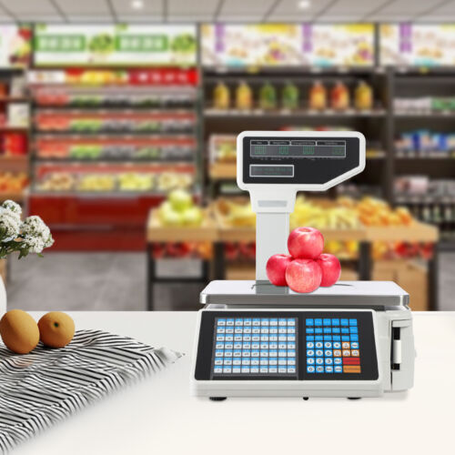 Scale Label Printing Scale Commercial Food Scale with Label and Receipt Printer