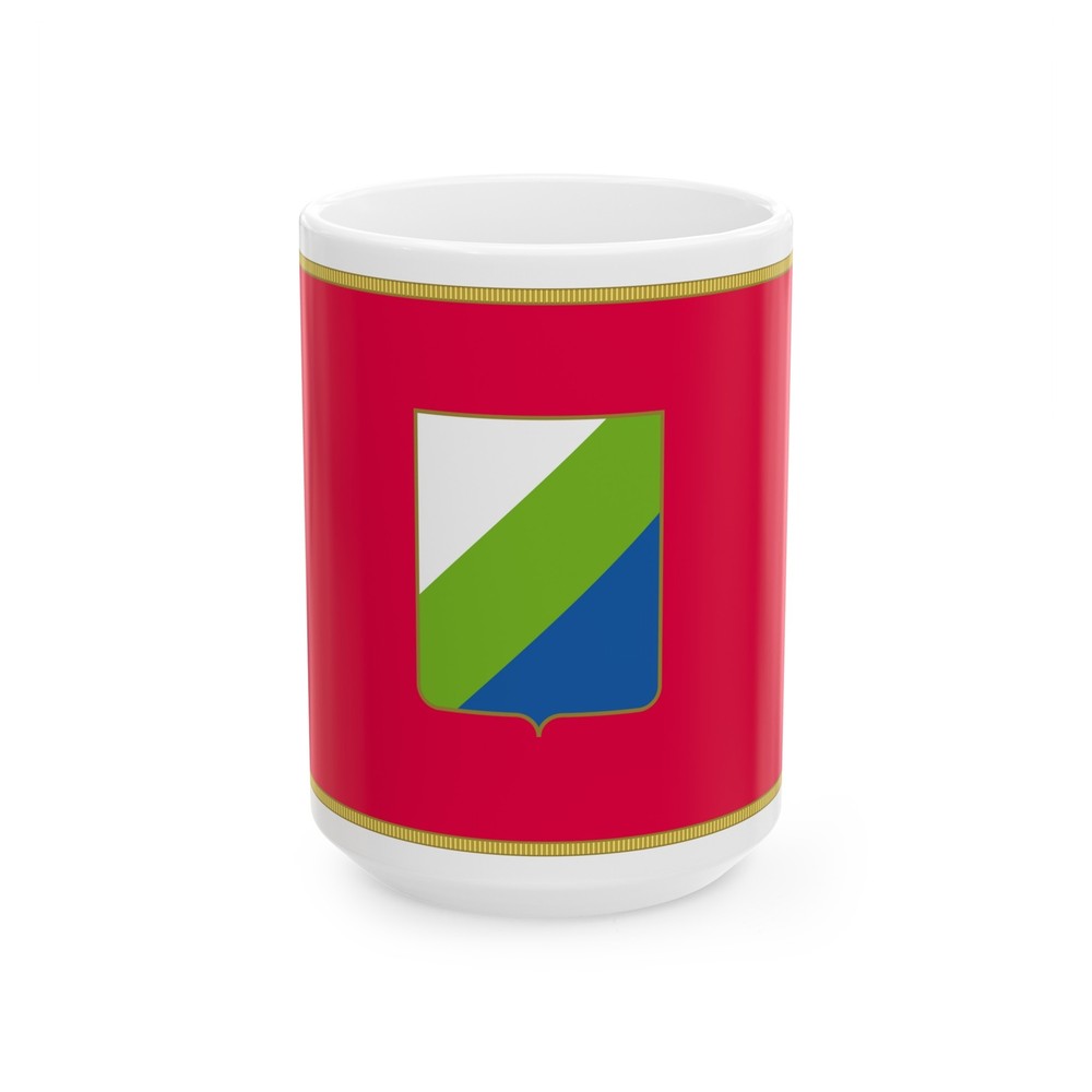 Flag of Abruzzo Italy - White Coffee Mug-image