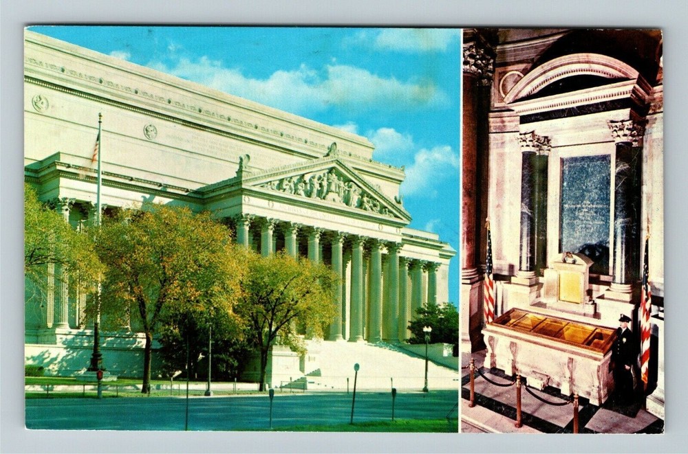 Washington DC, The National Archives Building, Vintage Postcard