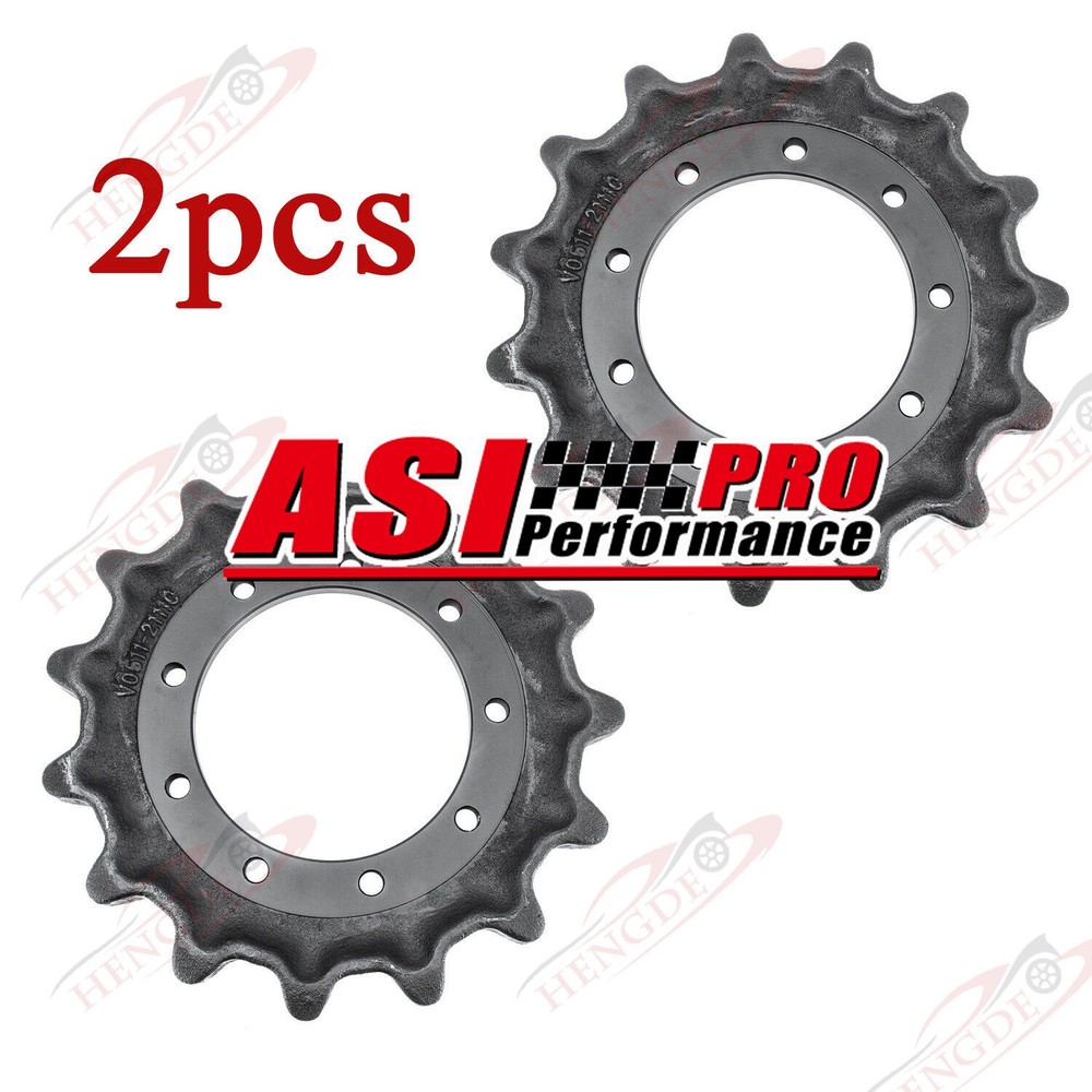 2pcs Drive Sprocket Fits For Kubota SVL75C SVL75-2 SVL75 SVL75-2C V0511-21110