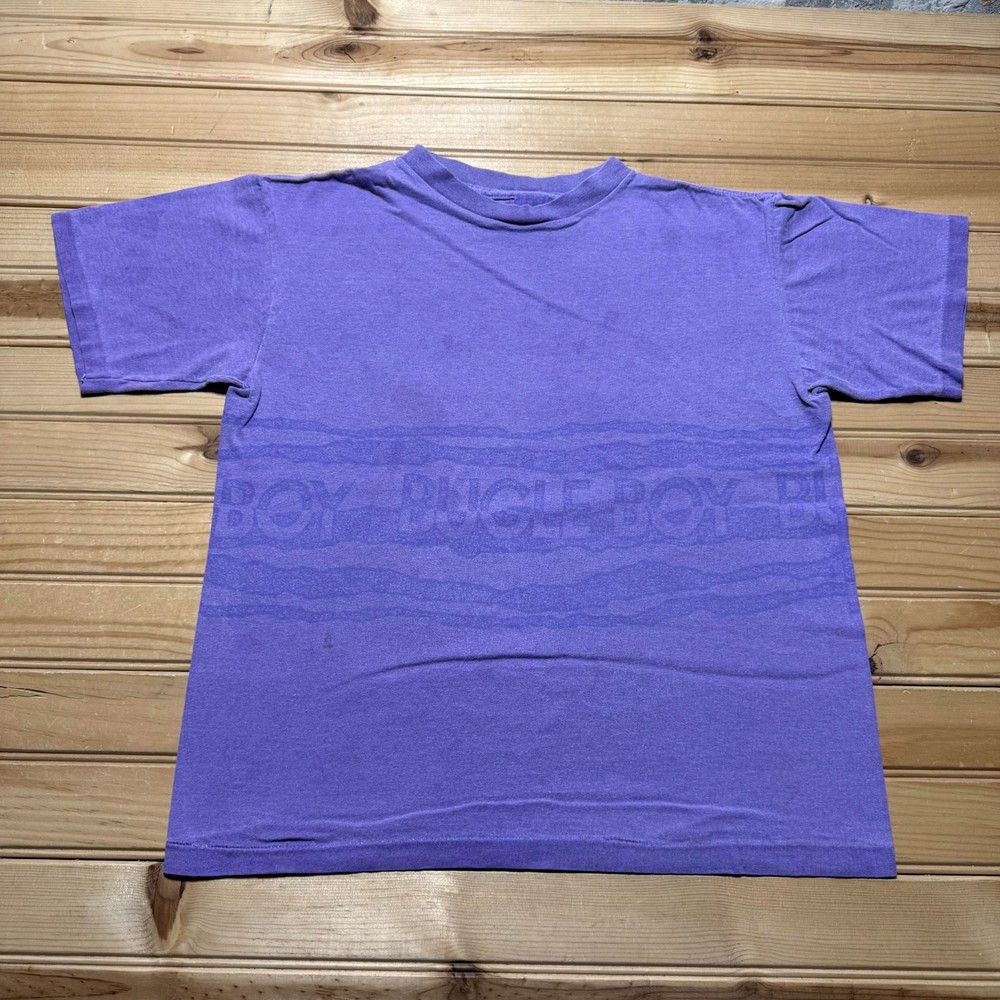 Vintage 90s Bugle Boy Surf Skate Hip Hop Single Stitch Graphic Shirt USA Medium